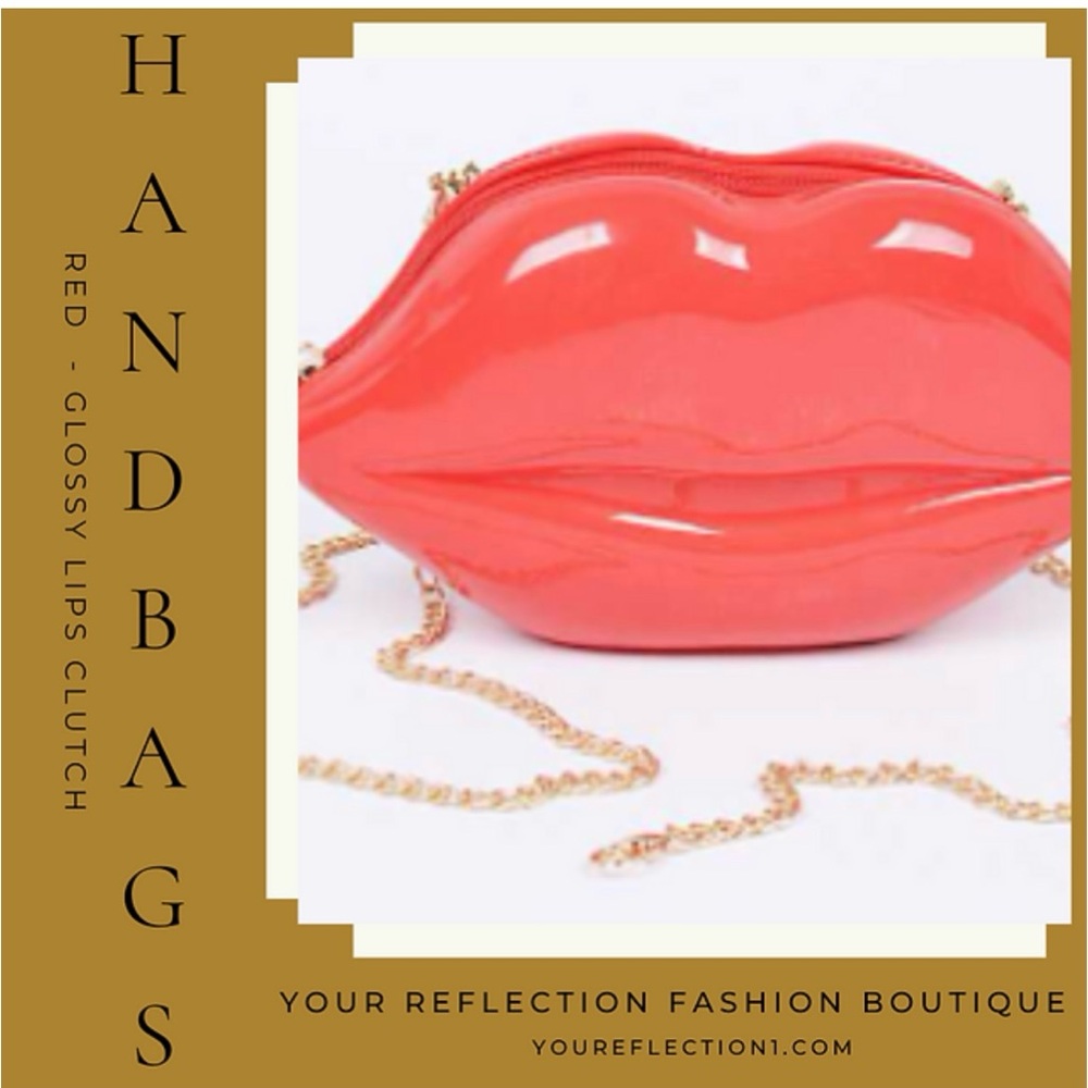 The RED Glossy Lips Clutch